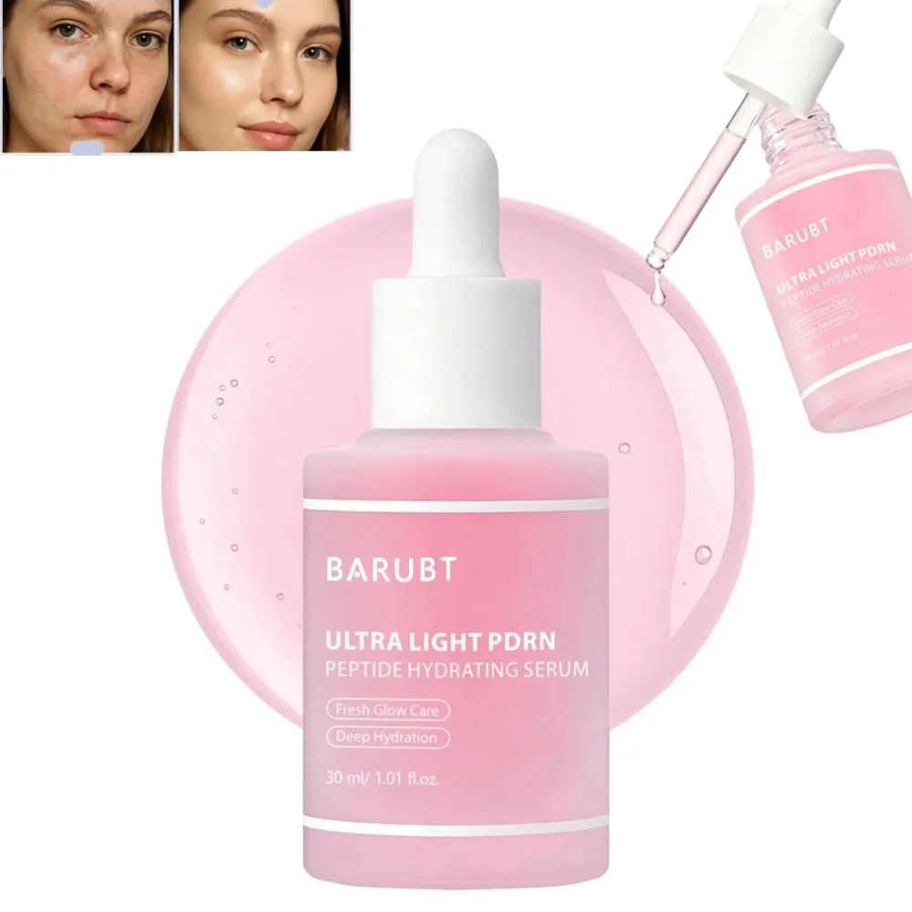PDRN Polypeptide Moisturizing Pink Ampoule Essence For Repair Skin Barriers Deep Hydration Improve Dry Roughness Korean Skincare