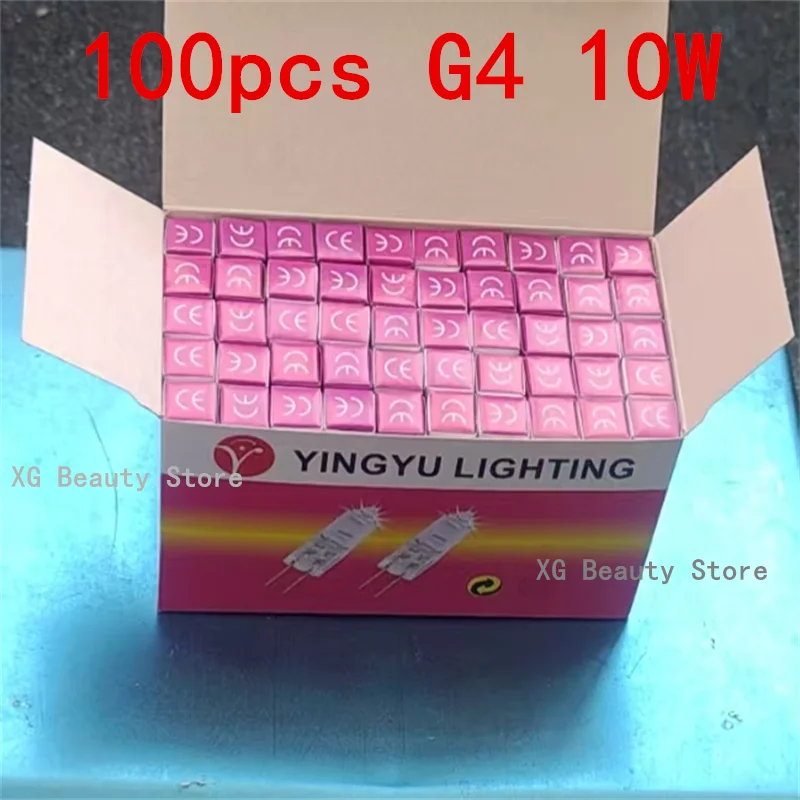 5/10/50/100PCS G4 12V 10W LED Lamp Bulbs Eco Halogen Light Bulbs Capsule Inserted Beads Crystal Lamp Halogen Bulb Individually