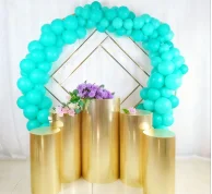 

5 шт./компл.) без большого круга) вечерние роскошные круглые прозрачные акриловые плинтусы, подставка из плексигласа, золотое зеркало, подставка, стойки qq327