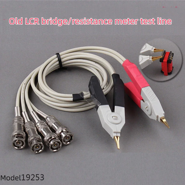 

Digital Bridge LCR Test Line Low Resistance Measurement Cable Fixture Universal Four-wire Multimeter