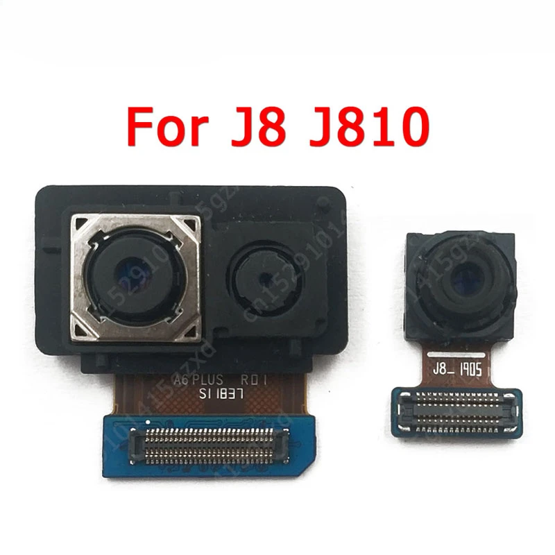 Przednia i tylna kamera do Samsung Galaxy J8 J810 główna przednia kamera moduł Flex części zamienne