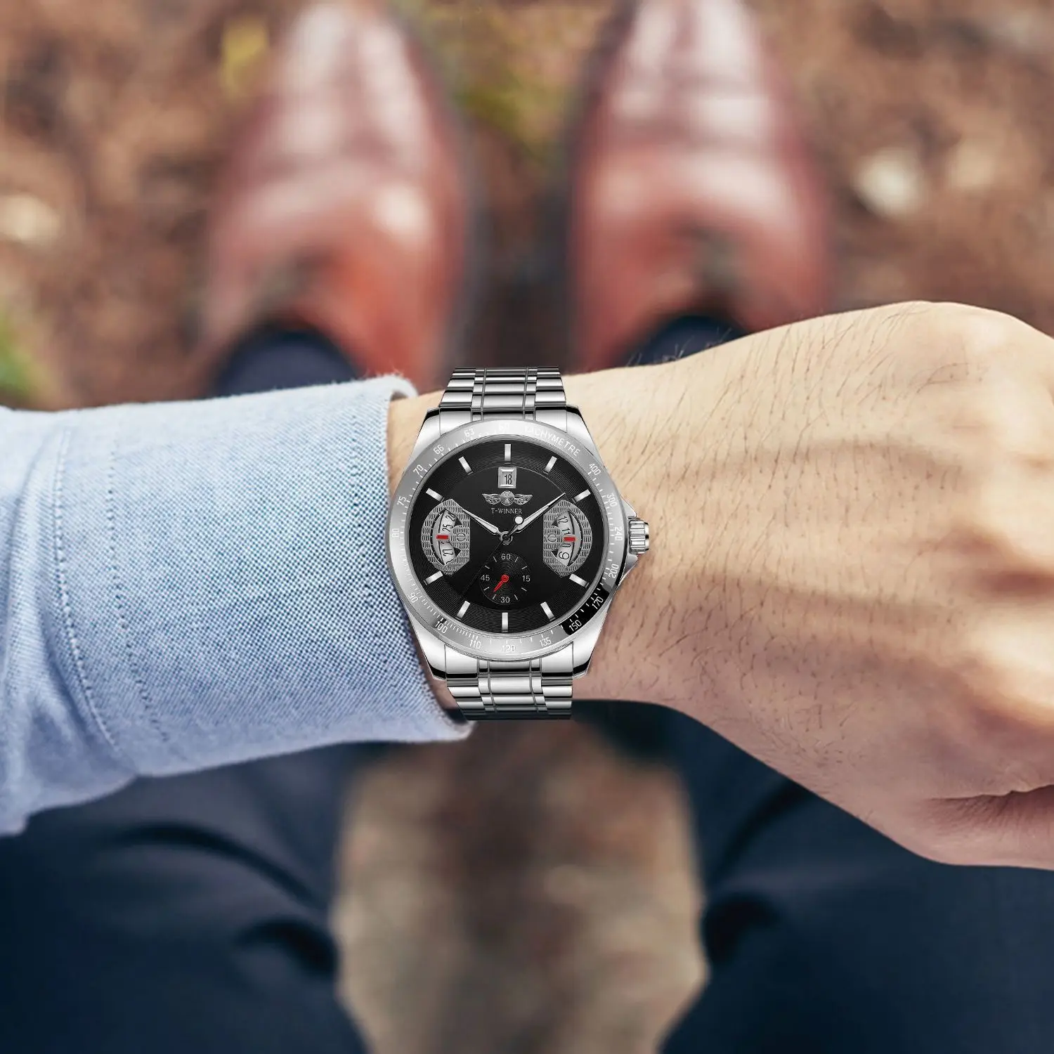Men's Fully Automatic Mechanical Watch, Fashionable