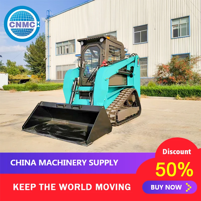 

Compact Loader Skid Steer Loaders Customizable Made in China High Quality Track Loader 5 Tons for Farm Garden Skidsteer