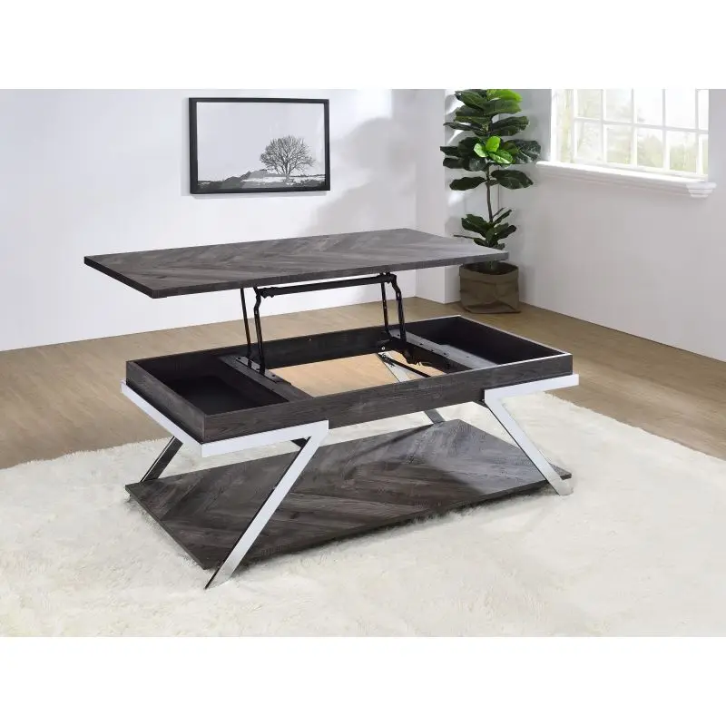 Roma - Lift Top Cocktail Table - Gray
