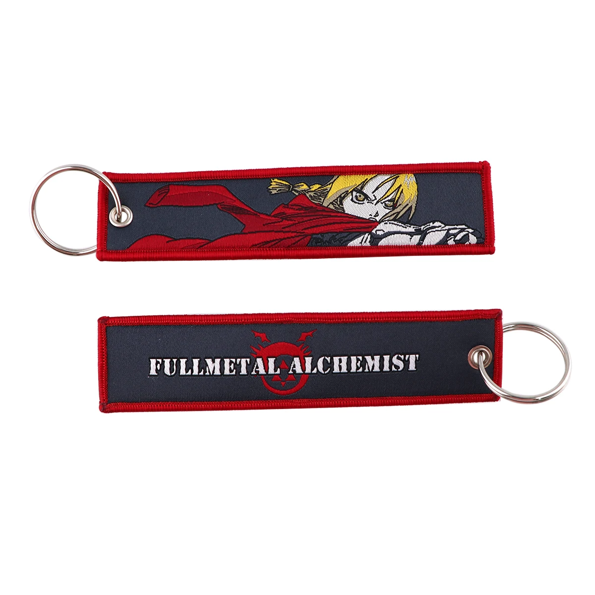 Japanische Anime-Stickerei, Chaim-Schlüsselanhänger für Motorräder, Schlüsselanhänger, Halter, Schlüsselanhänger, Schlüsselanhänger, Schmuckzubehör