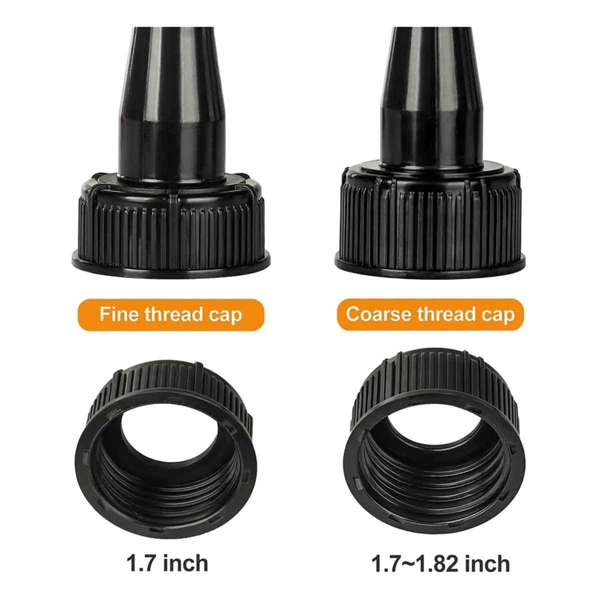 Gas Can Spout Replacement Gas Can Nozzle Replacement Set for Most 1/2/5 Gallon Gas Cans, Upgraded Tank Spout