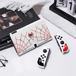 Spider Protective Case for Switch Oled, Soft TPU Slim Cover for Nintendo Switch Console and Joy-Con,NS Game Accessorie