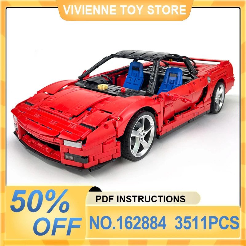 

MOC-162884 Technical Sports Car Compatible 42143 Scale 1:8 Building Blocks Bricks Educational Puzzle Toy Christmas Gift For Kids