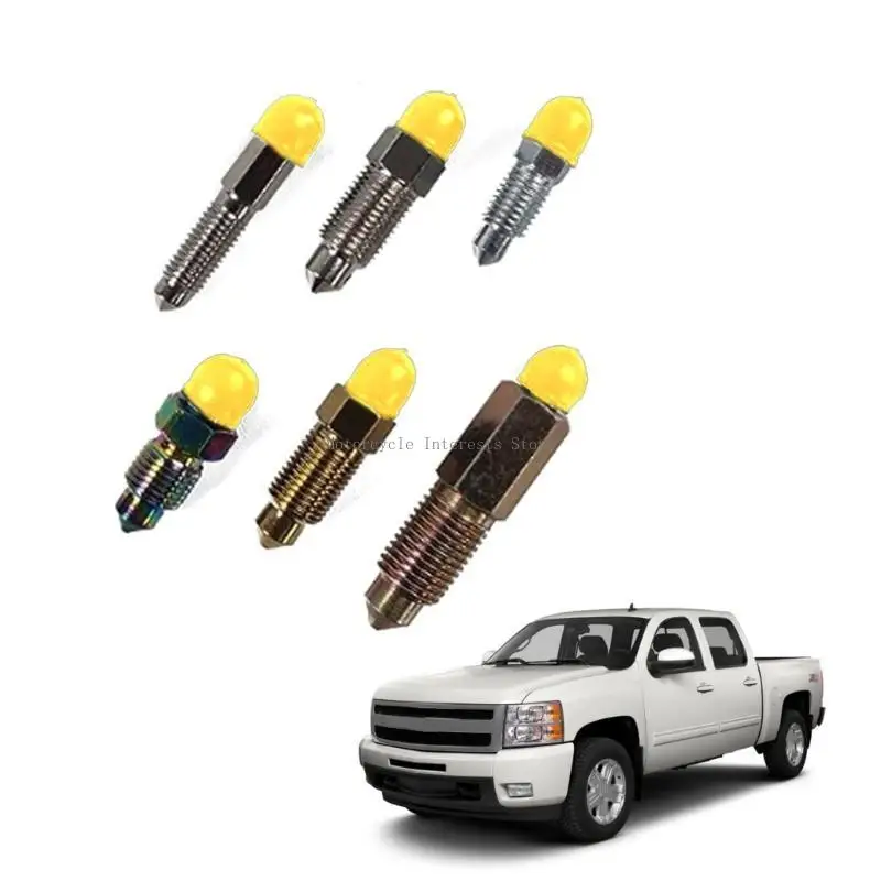 

Fashionable 6MM Professional Pipe Repair Brake Bleed Screw Nipple Caps Covers Universal Vacuum Caps for Office Home Use