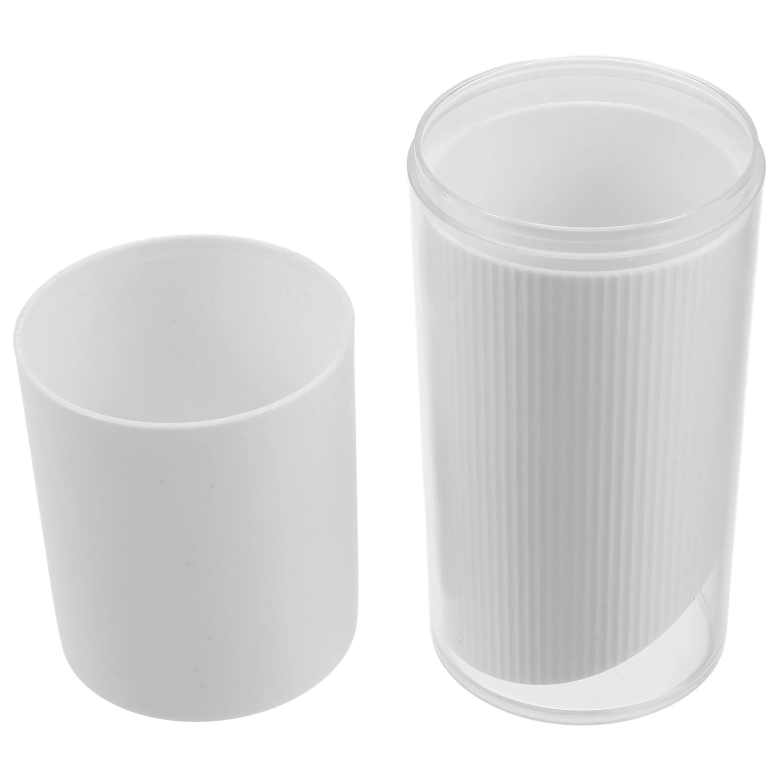 

Stylish Reusable Travel Mouth Wash Cup Portable Toothbrush Mug Lightweight Toothpaste Container For Hotel Use Safe