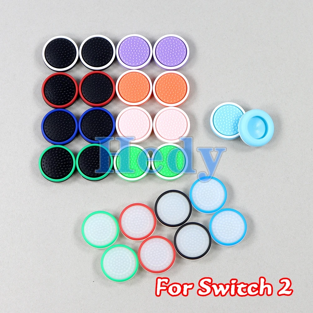 100PCS ThumbSticks Grips Caps For Switch 2 JoyCon 2 Silicone Luminous Joystick Caps Thumb Stick Cover Accessory Parts