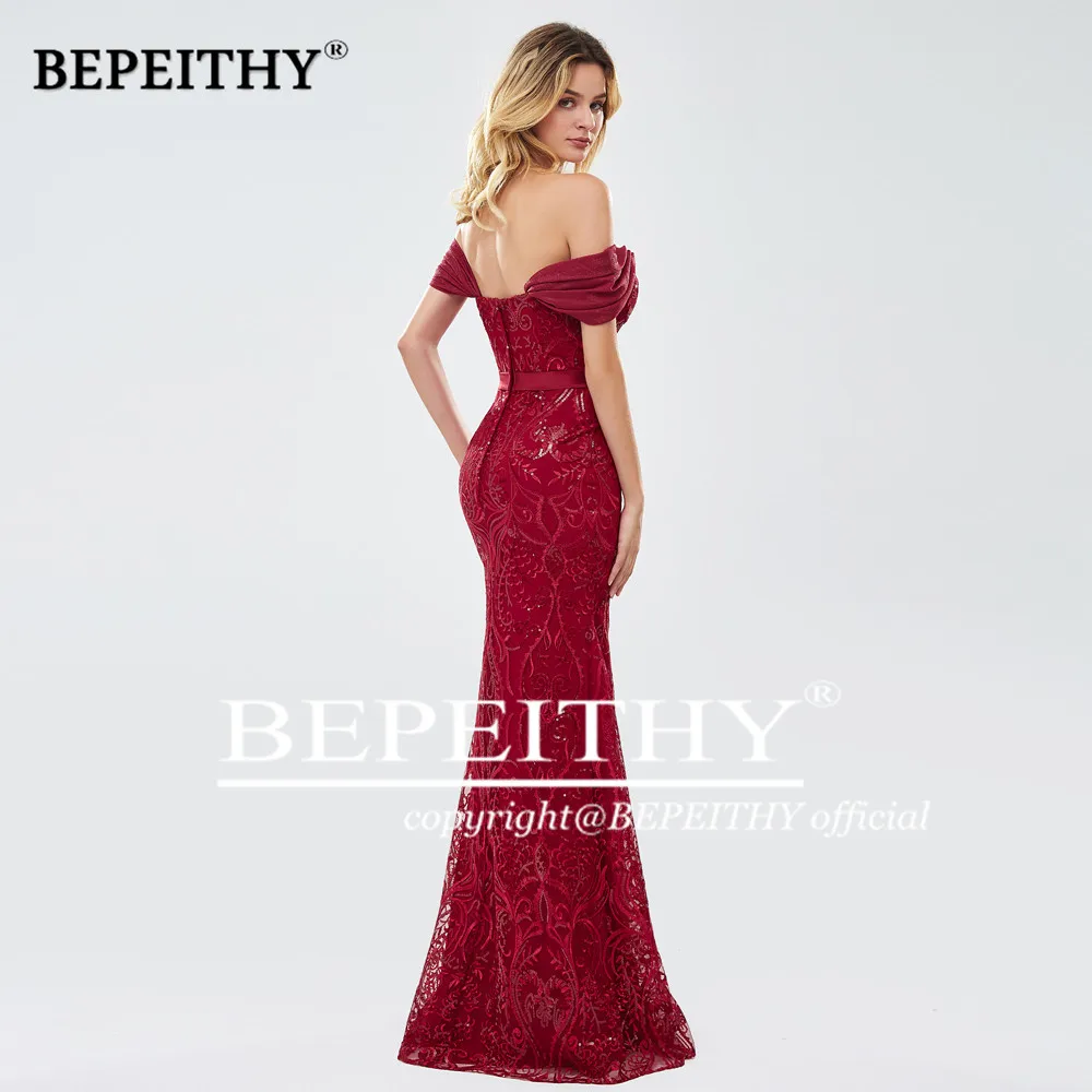 BEPEITHY Customized Mermaid Prom Dress Vestidos De Graduación Lace Plus Size Evening Gowns Elegant Party Dresses For Women 2023