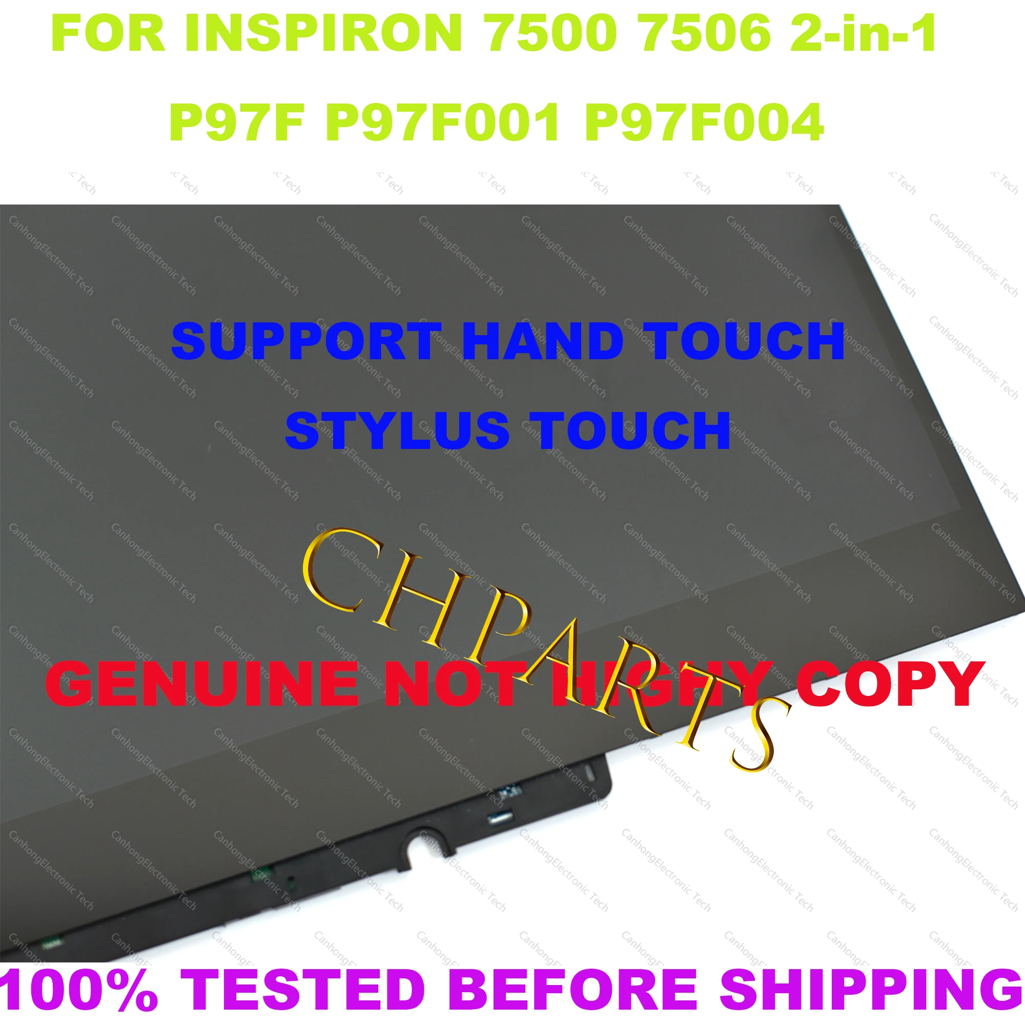 Imagem -04 - Substituição Display Lcd Tela de Toque 8536h X03gc2 B156han02.0 Fhd para Dell Inspiron 7500 7506 2-em1 P97f P97f001 P97f004 15.6