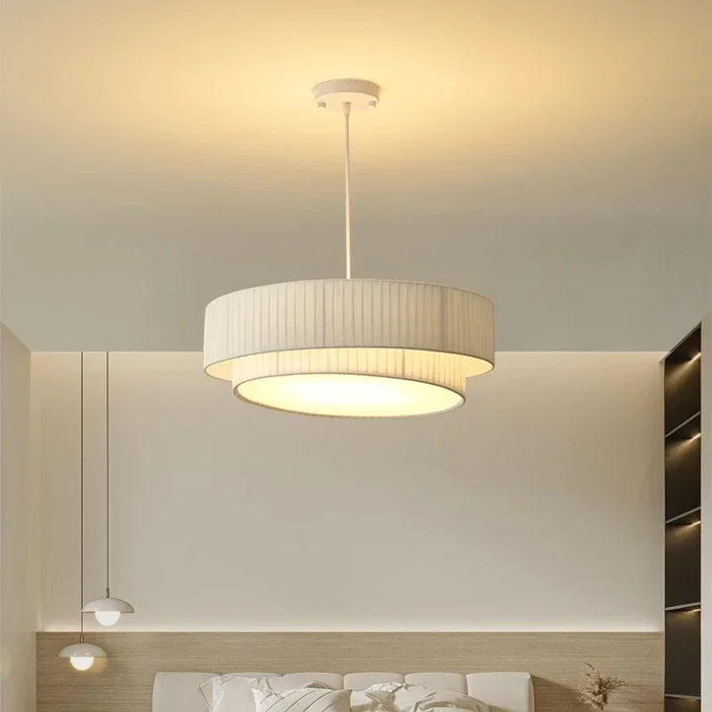 designer de tecido led pendant light para quarto home decor lamp iluminacao suspensa decoracao de suspensao chandelier fixture novo 01