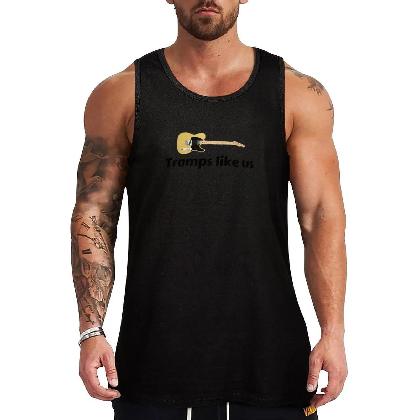 

Tramps like us Tank Top Gym t-shirt man cotton t-shirts man Men's clothing brands bodybuilding t-shirt