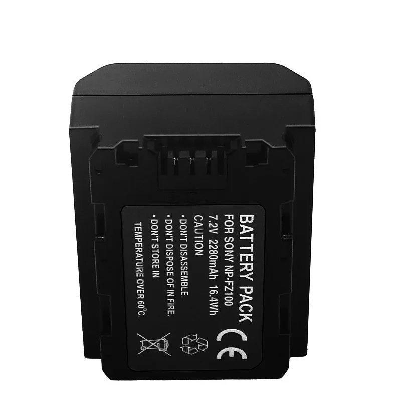 Top NP-FZ100 Battery 2280mAh Rechargeable Battery for Sony 7R Mark III, A7III, A7SIII, A7R III, A7RIV, A7R 2, A9 ,A6600 Camera