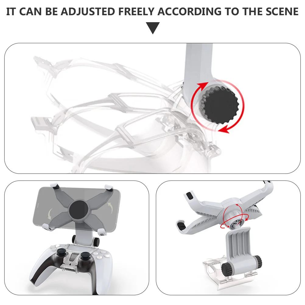 

Phone Stand for Gamepad Wireless Controller Holder with Adjustable Angle Strong Clip-on Design for Comfortable Mobile