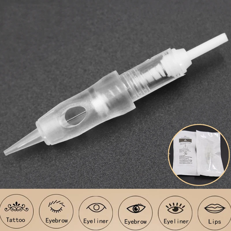 

Tattoo Cartridge Needles Disposable Professional Microblading Eyebrow Lips 1R 2R 3R 3F 5F Permanent Makeup Machine Pen Supplies