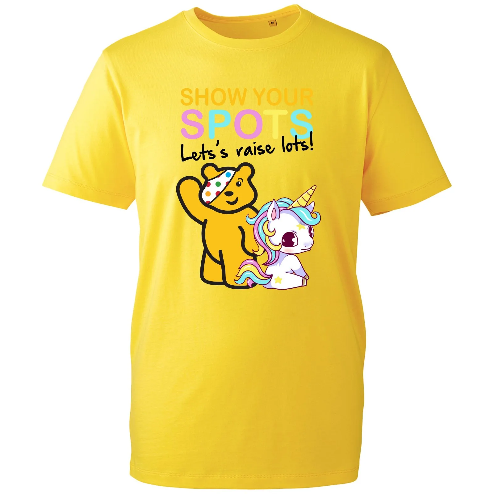 T-shirt Pudsey Bear « Show Your Spots » Spotty Day 2025, vêtement de charité, cadeau