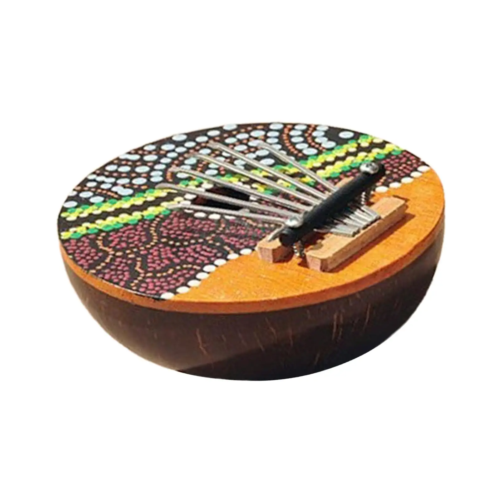 Kalimbas 7 Key Thumb Piano Coconut Shell Kalimba Music Instrument for Music