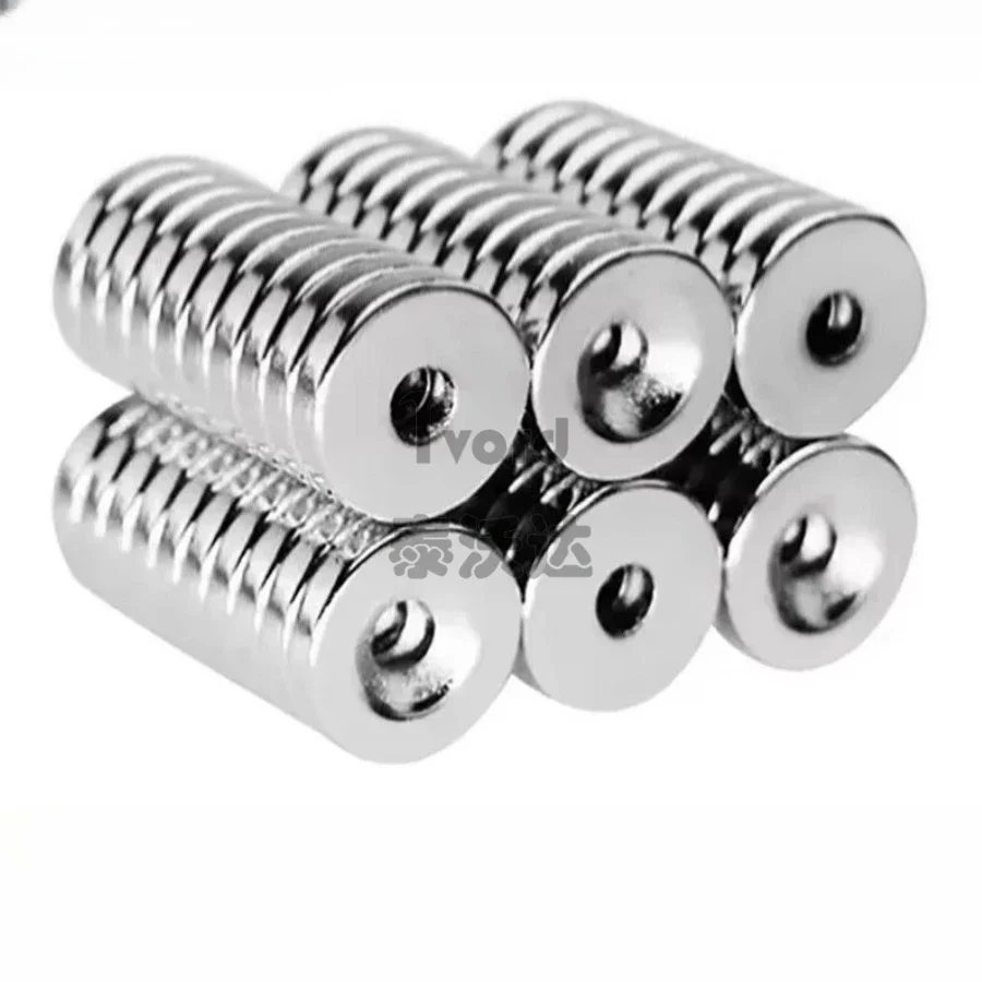 

Powerful Magnets Round Magnets For Home Office DIY Building Scientific Craft Education Outer diameter × Thickness - Hole