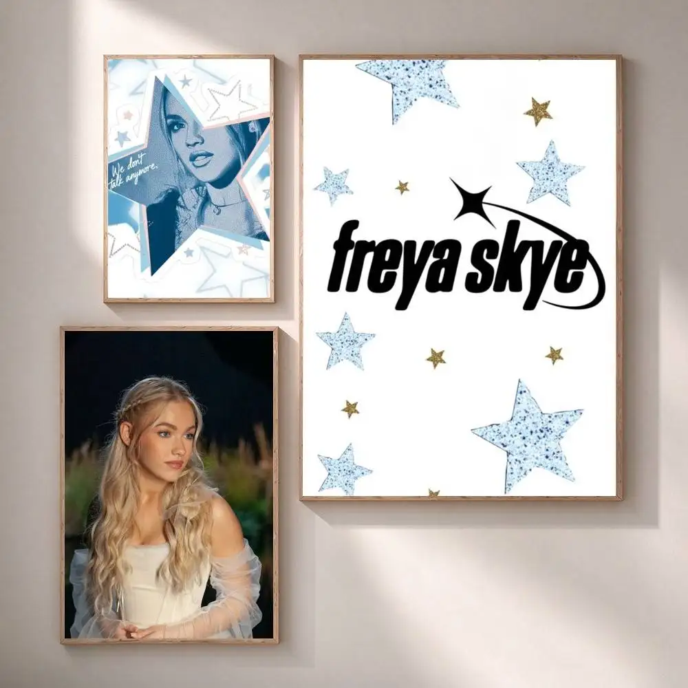 F-Freya Skye Pop Artist  Poster High Quality Dorm Living Room Aesthetic Wall Decoration Painting Stickers Gift