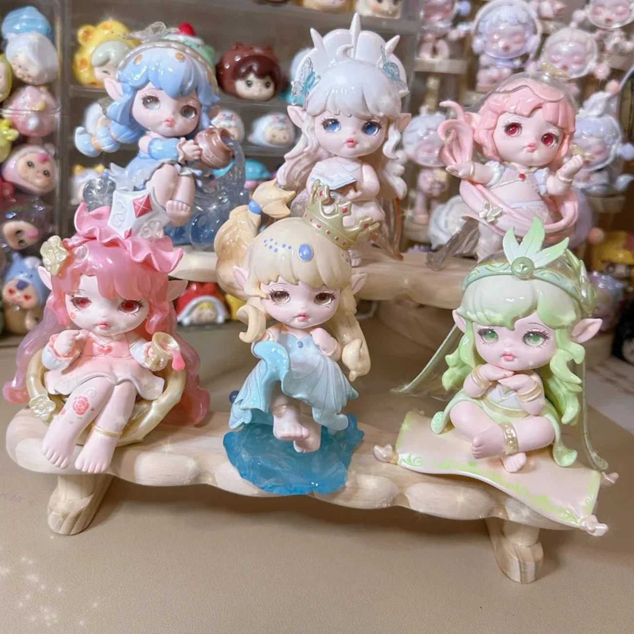 حقيقية فلورا لولان الروح سلسلة صندوق أعمى اللعب Kawaii عمل الشكل صندوق غامض زخارف مكتب لعب الفتيات مفاجأة هدية