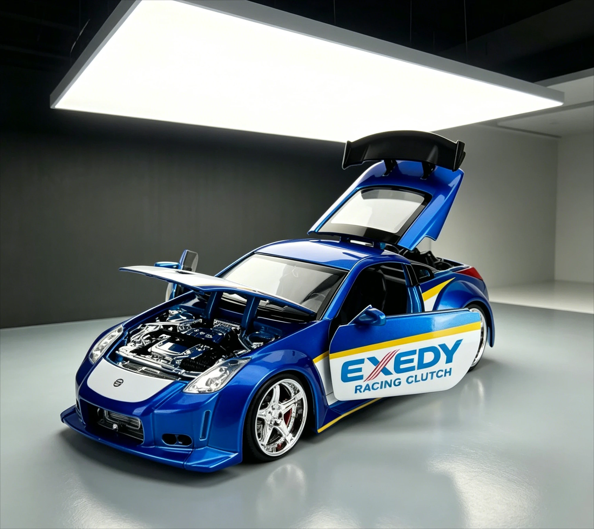 

1:24 Scale Jada Toys JDM 2003 Nissan 350Z Exedy Diecast Metal Car Model for Collection