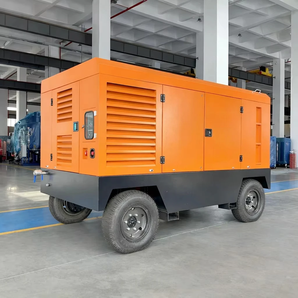 Factory direct sales building diesel mobile air compressor