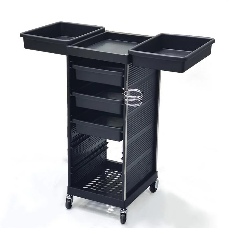 Removable Hair Salon Trolley Spa Barber Assistant Golden Trolley with Universal Wheel No Tangle Hair