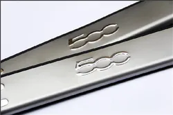 High quality Stainless steel Door sill scuff plate Guards cover trim for Fiat 500 / 500C Car styling