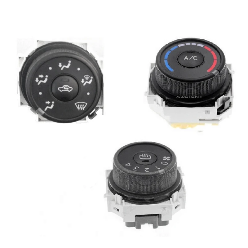 

1Set/3Pcs Air Conditioning A/C Heating Control Button For Toyota Corolla 2007-2013 Air Direction Wind Speed Knob