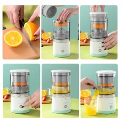 Multi Functional USB Rechargeable 2Way Spiral Cup Portable Juicer Orange Juicer Household Fruit Pulp Separation Original Juicer