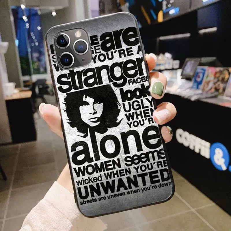 The doors JIM MORRISON coque phone cover for iPhone 15Pro 16pro 13PRO max 7 8 XR 14plus 11pro 12pro max 13mini SE 2020 cases