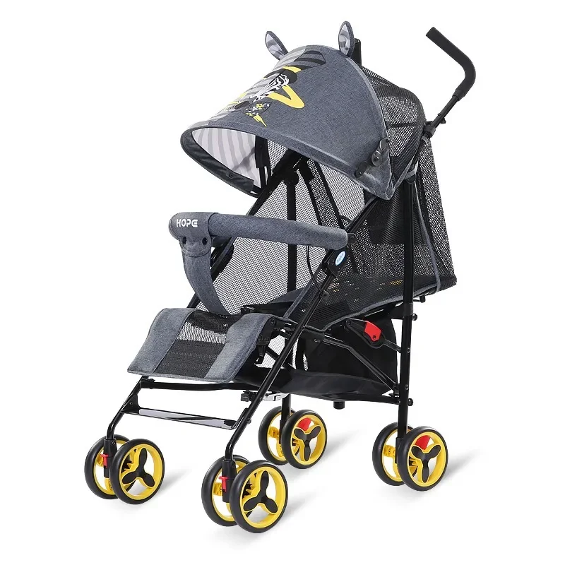 

Baby stroller children can sit and lie down. Ultra-light folding shock absorber baby BB simple handcart umbrella cart