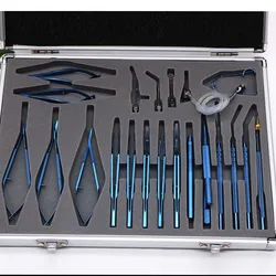 Ophthalmic 21pcs Cataract set eye Micro Surgery Surgical Instruments