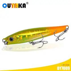 2022 Imitates Dying Bait Minnow 40g 50g Fishing Lure Sinking Pencil Wobblers Rolling Fall Action Pesca Accesorios Mar Artificial