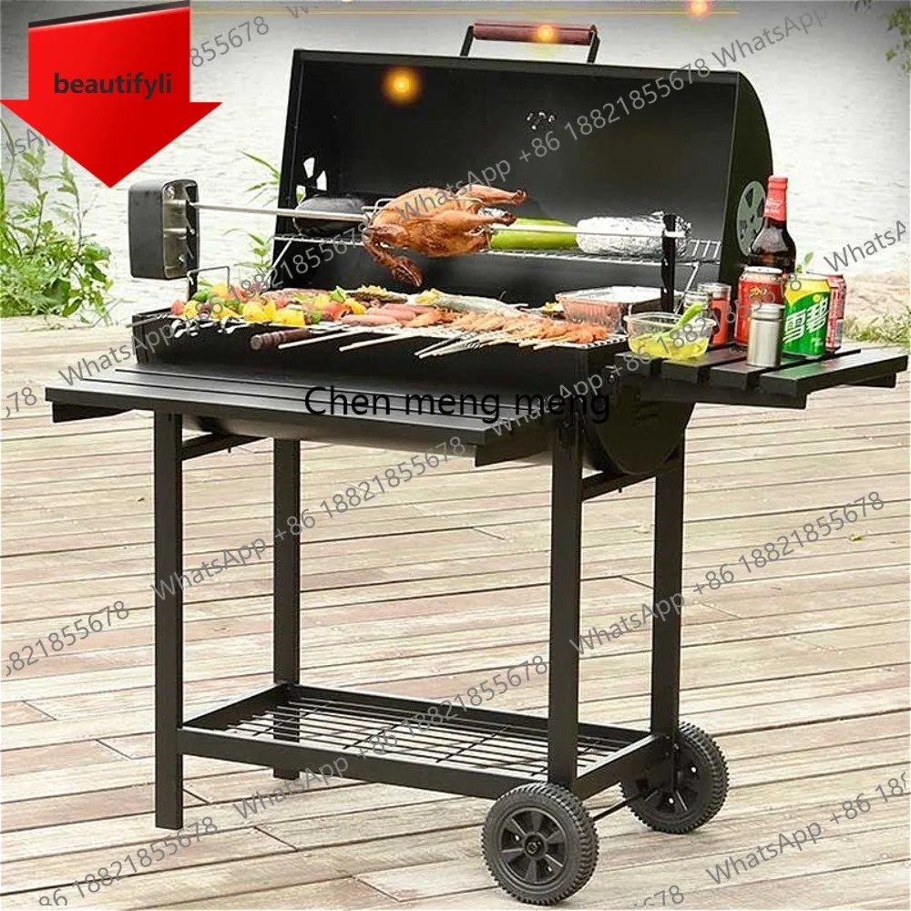 

a38 Home Barbecue Grill Villa Courtyard Barbecue Grill Charcoal Outdoor 5-person American Automatic Roast Chicken BBQ