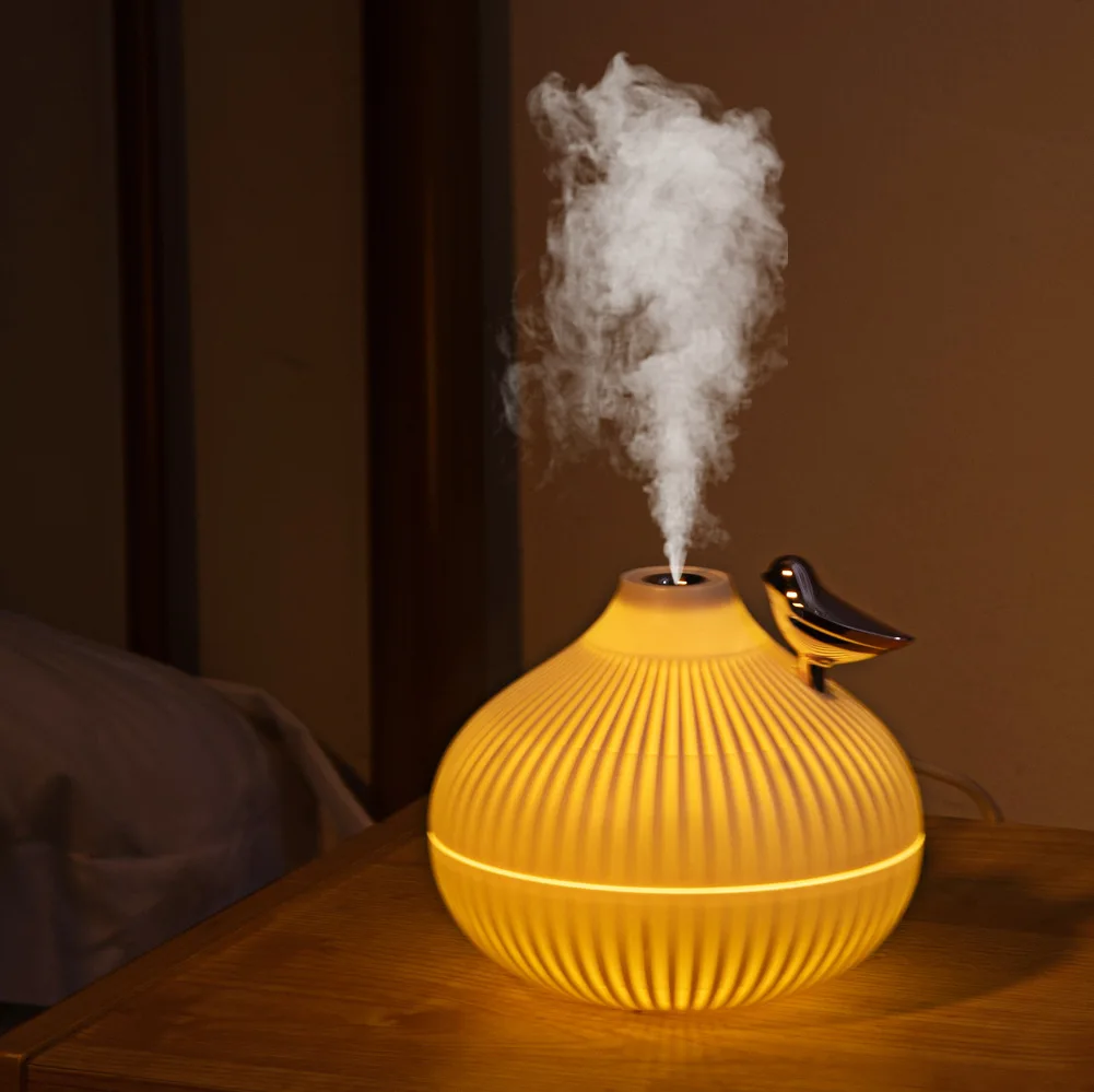 Humidificador de aire de cebolla compacto, difusor de Aroma, vapor portátil, niebla inteligente, purificador Usb, 3 colores, 300ml