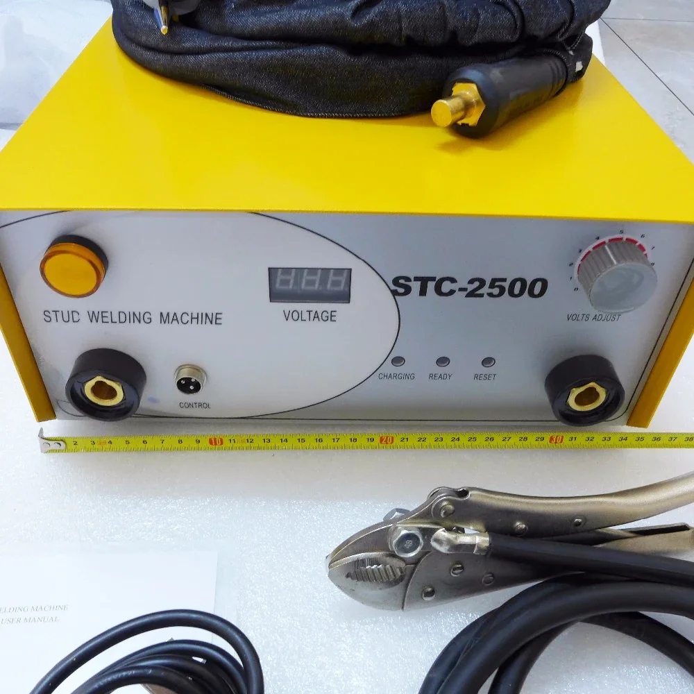 110V or 220V M3-M10 Collet New Capacitor Discharge CD STC-2500 Stud Welder Welding Machine