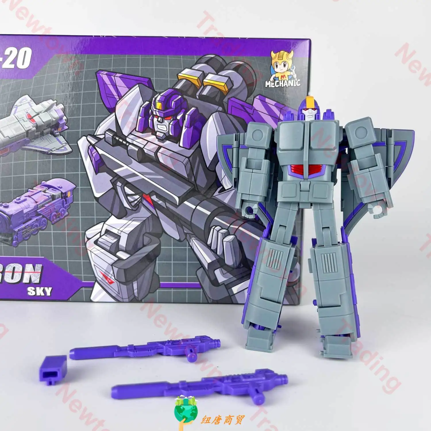 MFT Transformation MS-20 MS20 12 ซม.เหล็กเหล็ก Sky Astrotrain Triple Changers G1 นักรบ Action Figure หุ่นยนต์ของเล่น