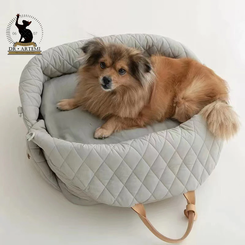 Luxury Dog Car Carrier Handbag Seat Pet Travel Bed for Small Dogs Cat Portable Puppy Carrier Tote Safety Pet Carriers