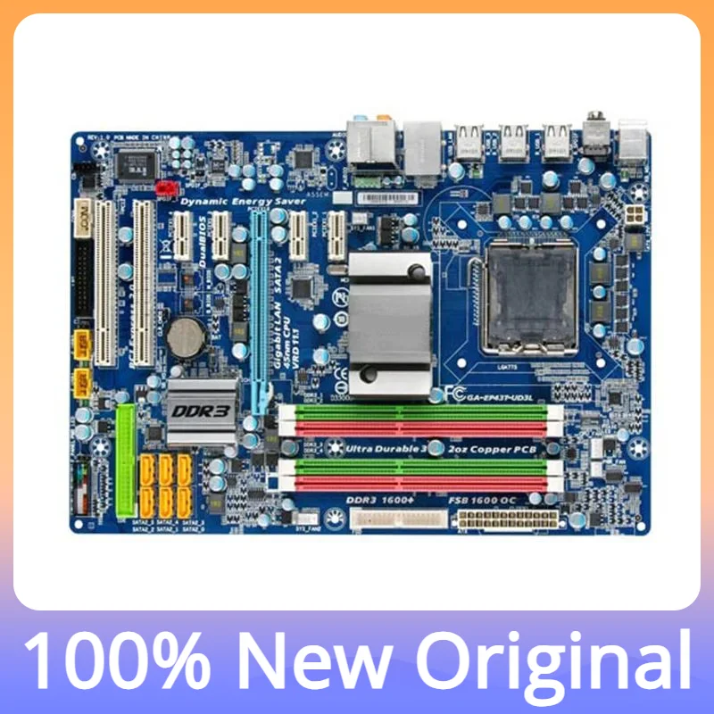 

Ga-ep43t-ud3l Материнская плата Lga 775 Ddr3 Usb2.0 16 г P43 Ep43t-ud3l Настольная материнская плата Системная плата Использование. В наличии