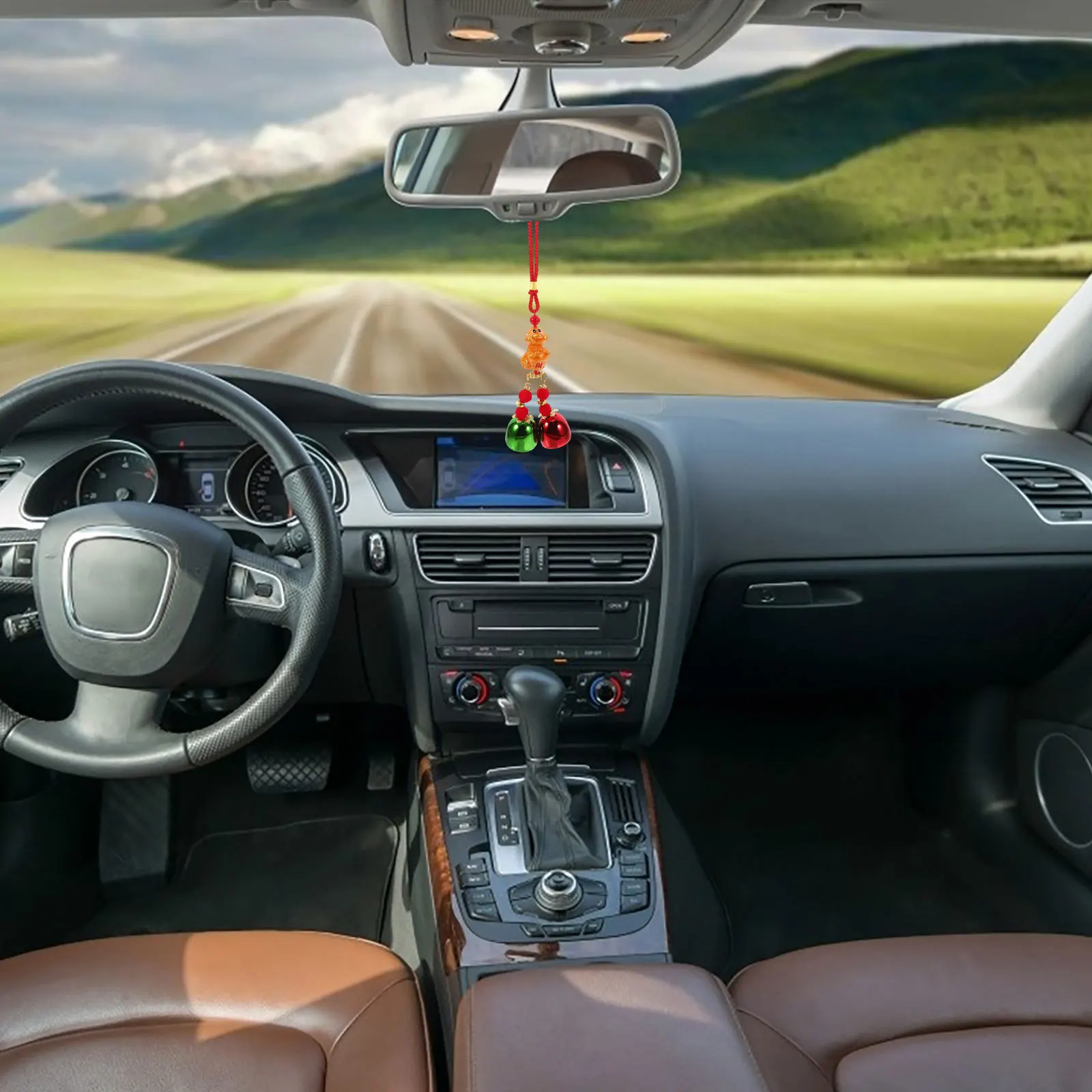 

4Pcs Resin Snake Bell Pendant Hanging Ornaments Colorful Chinese Style Decorative Bells for Door Window Garden Outdoor Wind