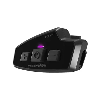 Fodsports FX10C 오토바이 블루투스 메쉬 인터콤 헬멧, 인터콤 헤드셋, 1000m 인터폰, 음악 공유, FM 배경 사운드