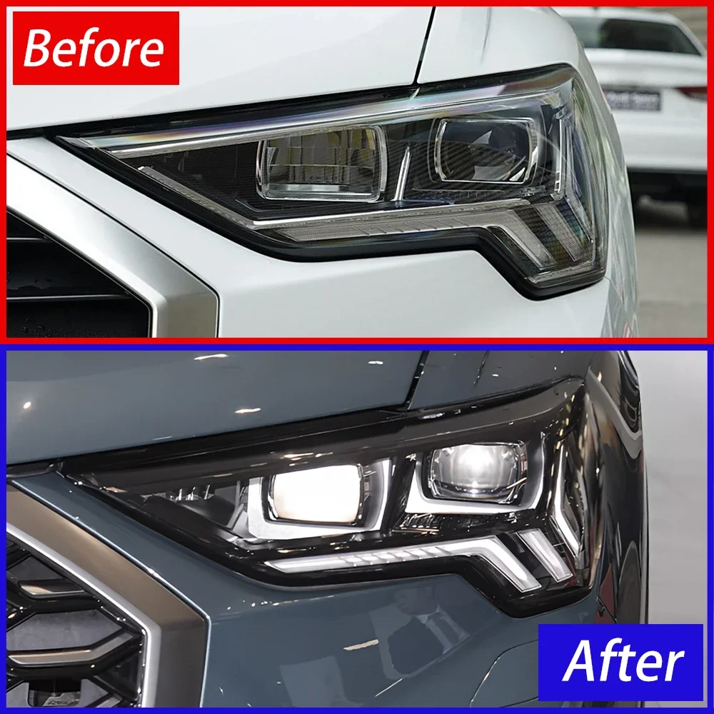 Car Front lamps Assembly For Audi Q3 2020-2023 Upgrade High Configure LED Auto Matrix Headlights Dual Projector Lens Accessories