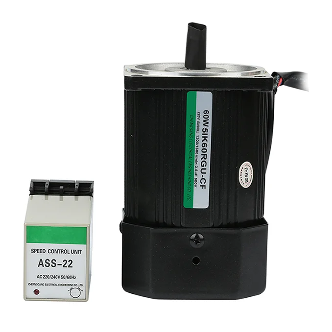 60 ワット 5IK60RGU-CF 速度制御モーター双方向 11dB ノイズ 12.5N/m 金属成形機用 LVD CE 1500RPM 保証