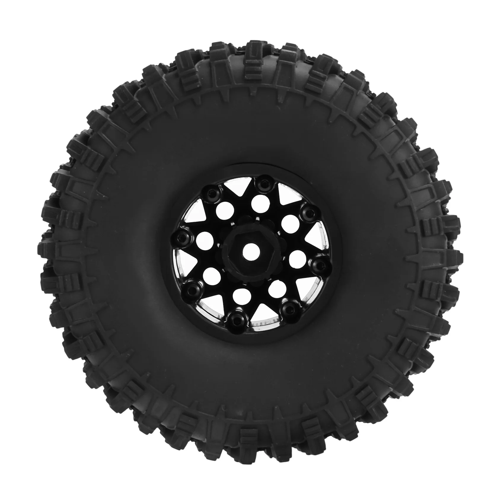 

Lo-ok 4 шт. 120 мм 1,9 комплект ободов колес с бисером для 1/10 RC гусеничного автомобиля TRX4 D90 Axial SCX10 II III Redcat MST