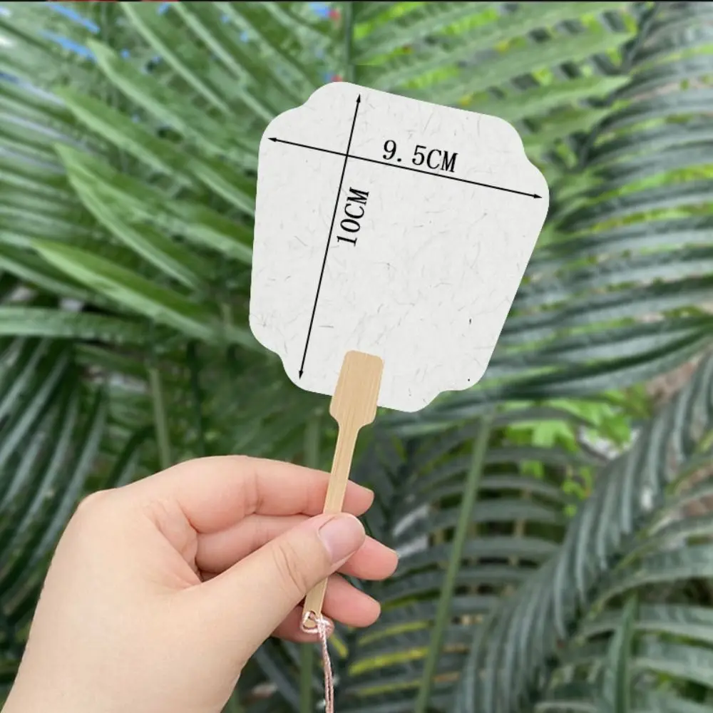 Photography Props Chinese Style Mini Graffiti Fans Xuan Paper Unfinished Paper Hand Fan Handmade Round Summer Fan Summer