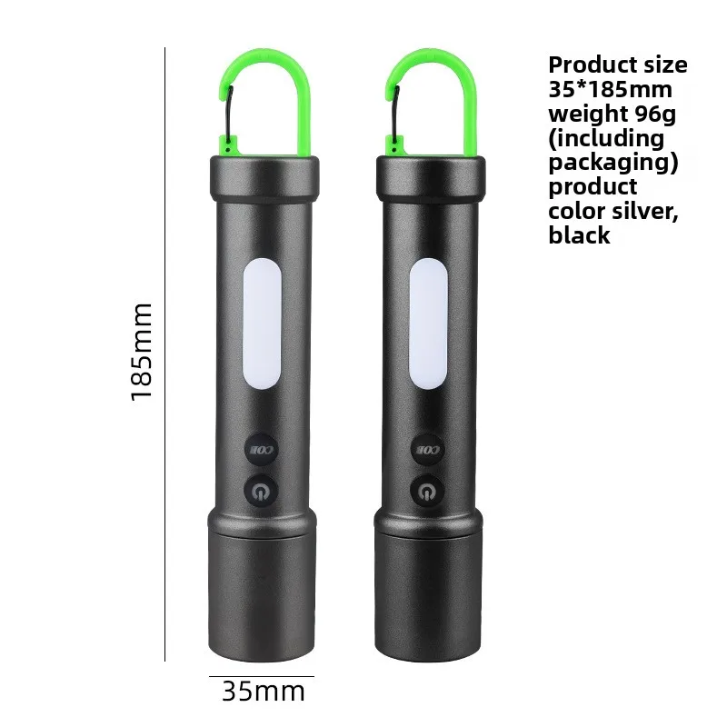 مصباح يدوي جديد عالي السطوع وإشارة ضوء تحذير للطوارئ في الهواء الطلق، إضاءة خارجية، ضوء للتخييم والعمل - محمول